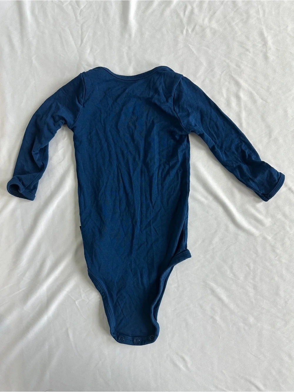 Kyte BABY Long-Sleeve Navy One-Piece Bodysuit-NEVERWORN